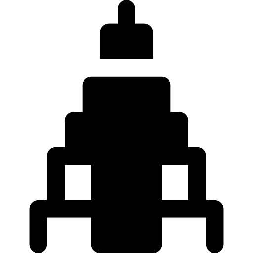empire state building Basic Rounded Filled icon