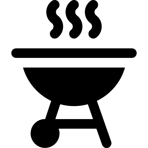 barbecue Basic Rounded Filled icoon