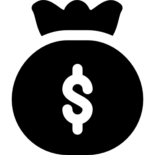 Money bag Basic Rounded Filled icon