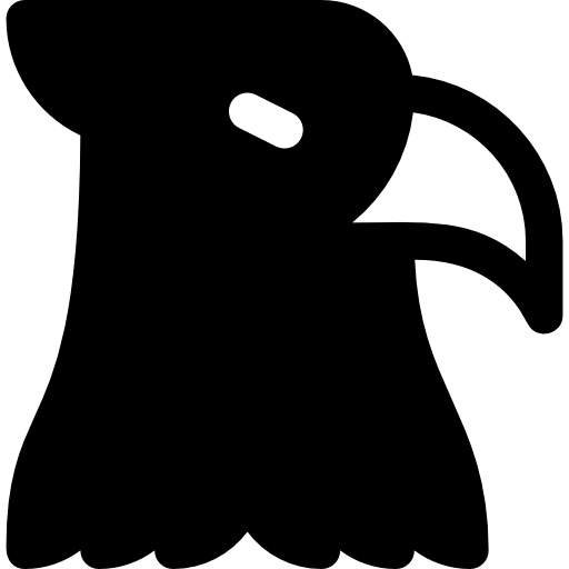 Águila Basic Rounded Filled icono
