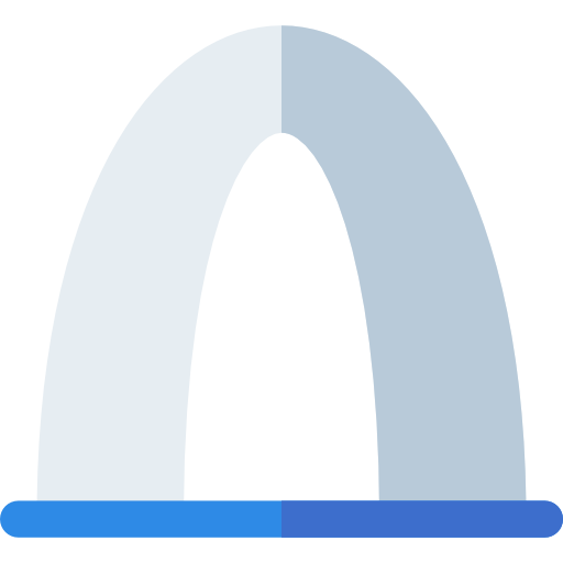 Gateway arch Basic Rounded Flat icon