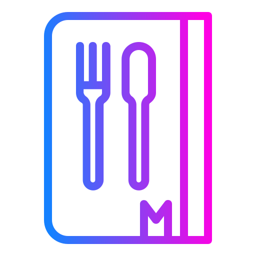 Recipe book Generic Gradient icon