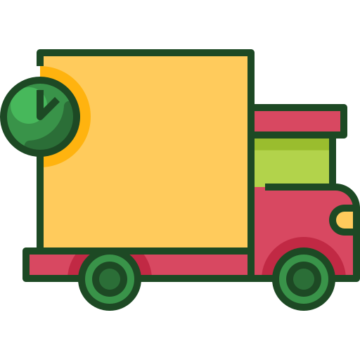 camión de envío Generic Outline Color icono