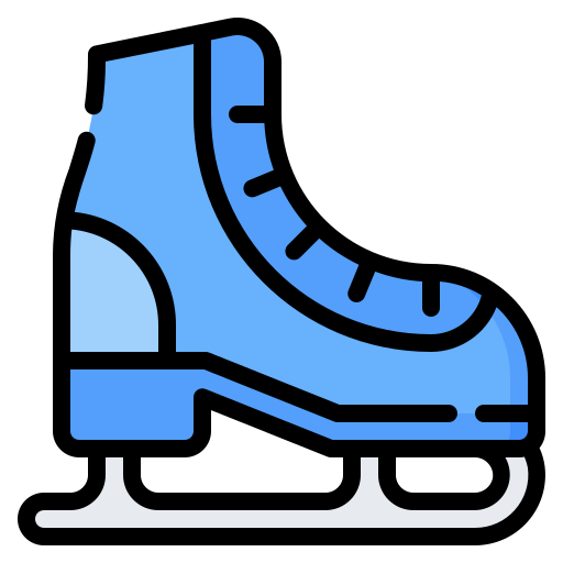 Ice skating Generic Outline Color icon