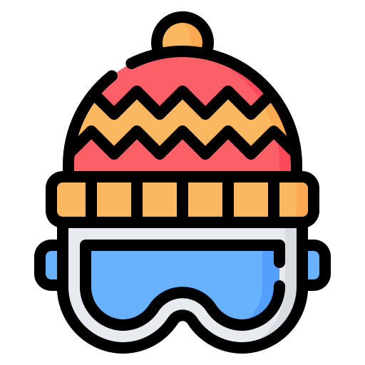 masque de ski Generic Outline Color Icône