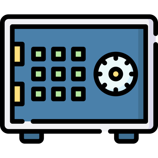 Safe box Special Lineal color icon