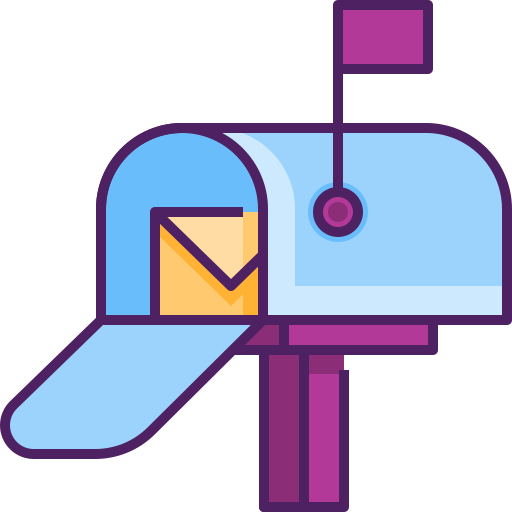 Letter box Generic Outline Color icon