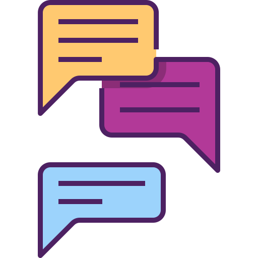 Talking Generic Outline Color icon