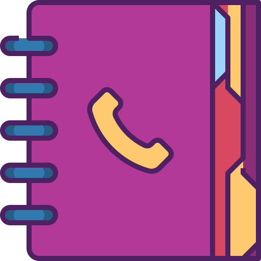contactboek Generic Outline Color icoon