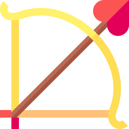 arco de cupido Basic Straight Flat icono
