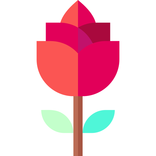 rosa Basic Straight Flat icono