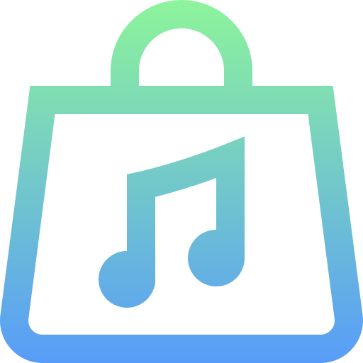 aplikacja sklepu muzycznego Super Basic Straight Gradient ikona