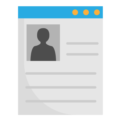 Resume Generic Flat icon