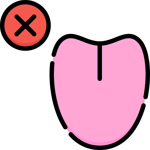 Loss of sense of taste Special Lineal color icon