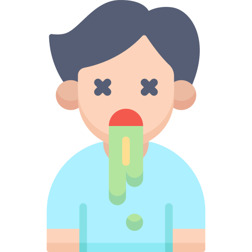 Vomiting Special Flat icon