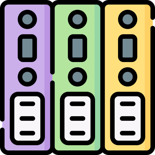 archivos Special Lineal color icono