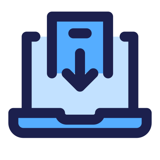datei download Generic Blue icon