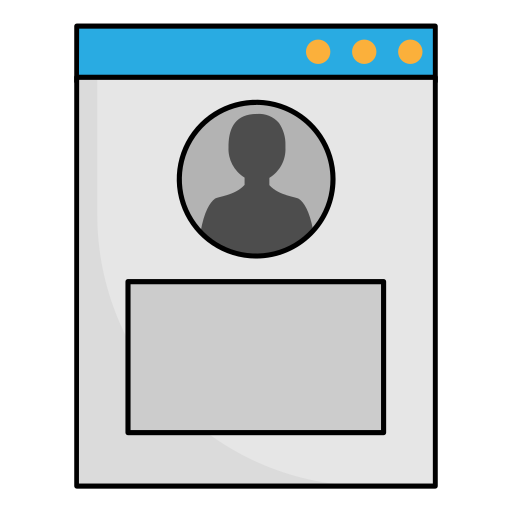 Personal profile Generic Outline Color icon
