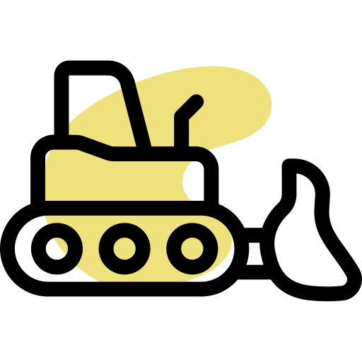 bulldozer Generic Rounded Shapes icon