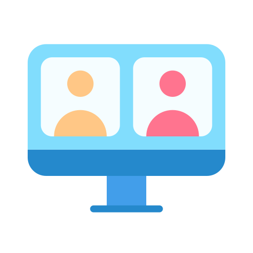 Online meeting Good Ware Flat icon
