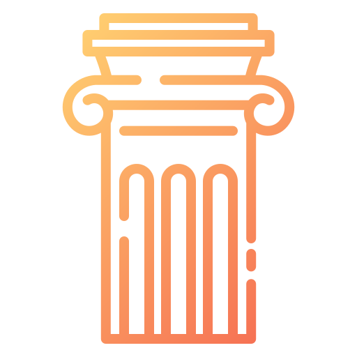 Ionic pillar Good Ware Gradient icon