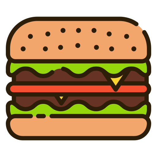 burger Good Ware Lineal Color icon