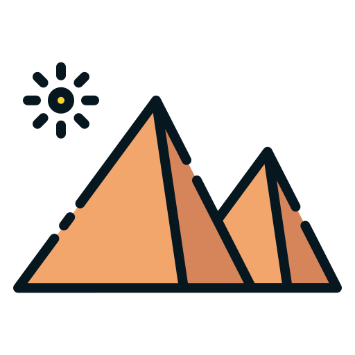 Pyramid Good Ware Lineal Color icon