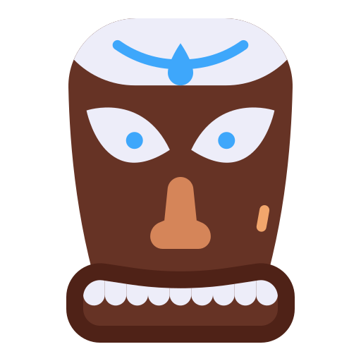 Tiki mask Good Ware Flat icon