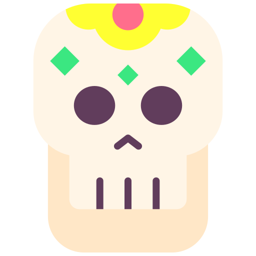 meksykańska czaszka Good Ware Flat ikona