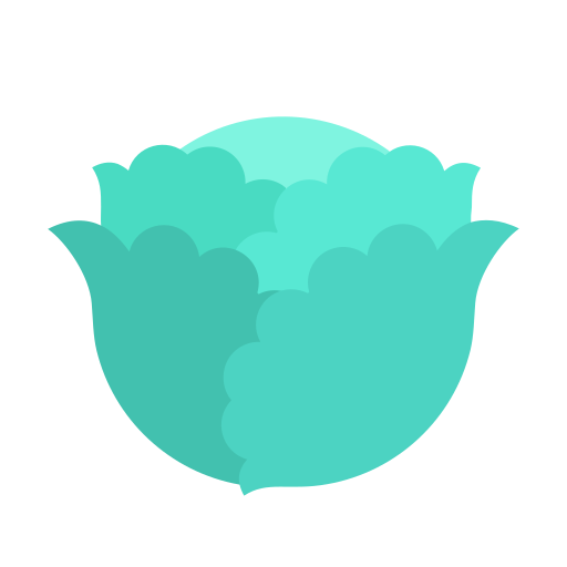 Cabbage Good Ware Flat icon