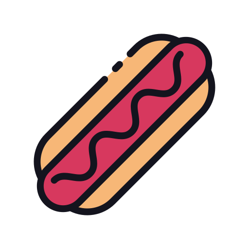 hot dog Good Ware Lineal Color ikona