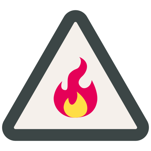 inflammable Good Ware Flat Icône