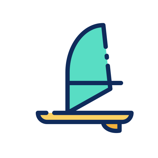 Windsurfing Good Ware Lineal Color icon