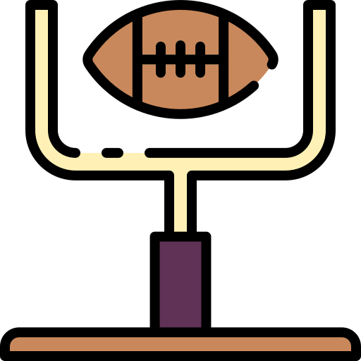 American football Good Ware Lineal Color icon