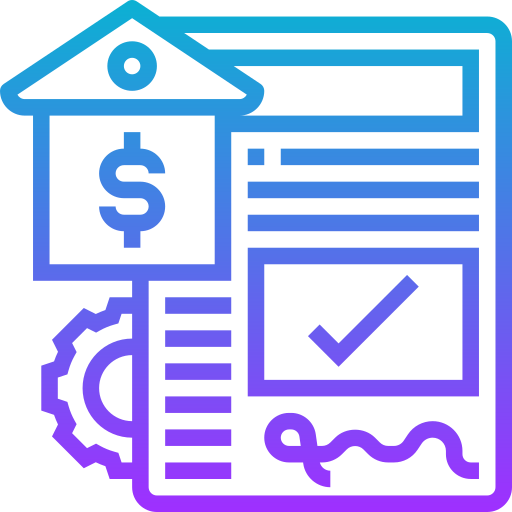 Mortgage Meticulous Gradient icon