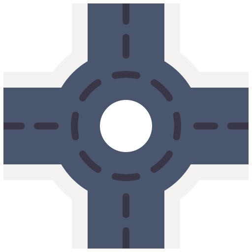 Roundabout Good Ware Flat icon