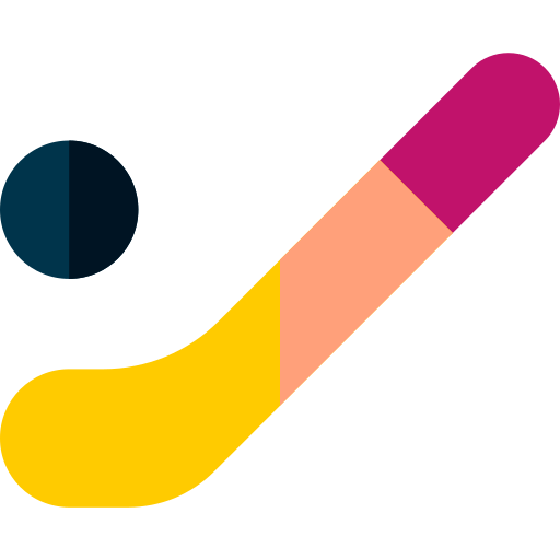 palo de hockey Basic Rounded Flat icono