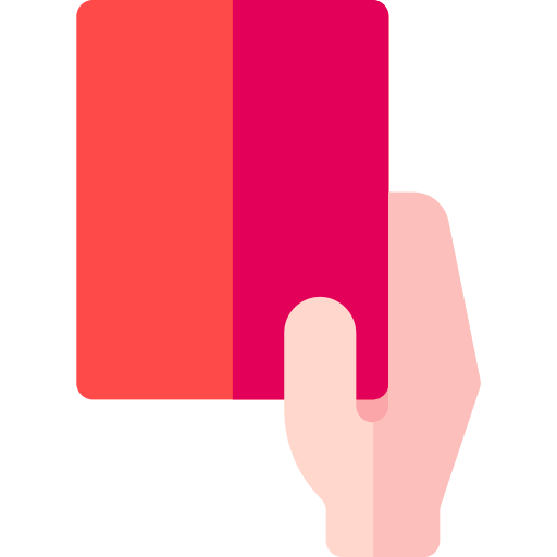 Red card Basic Rounded Flat icon