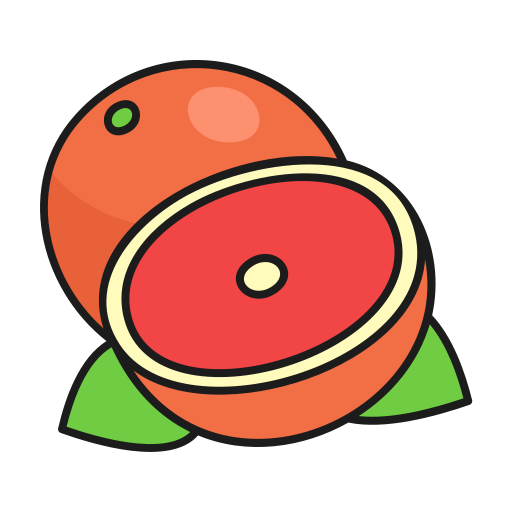 grapefruit Generic Outline Color icon