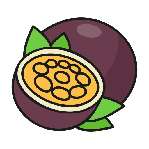 Passion fruit Generic Outline Color icon