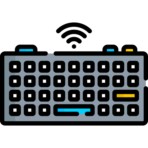 kabellose tastatur Special Lineal color icon