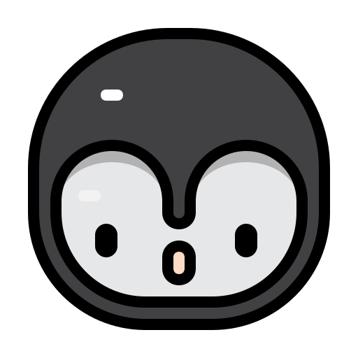 ペンギン Generic Outline Color icon