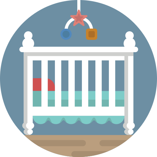 아기 침대 Generic Circular icon