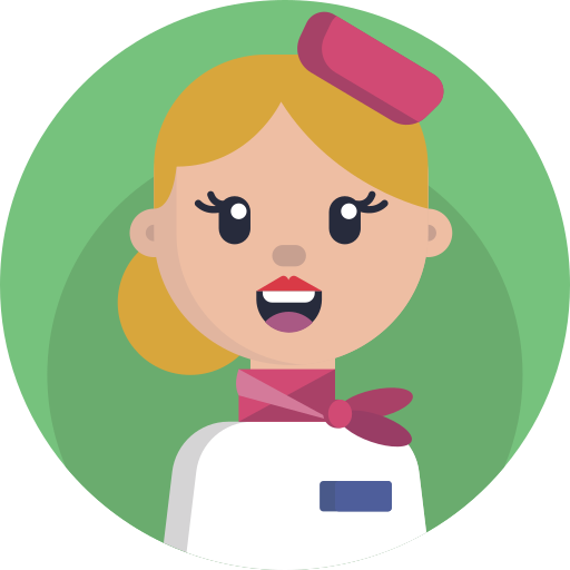 Air hostess Generic Circular icon