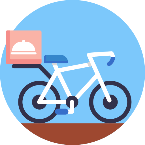 vélo de livraison Generic Circular Icône
