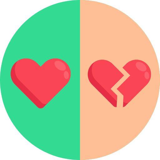 Heartbroken Generic Circular icon