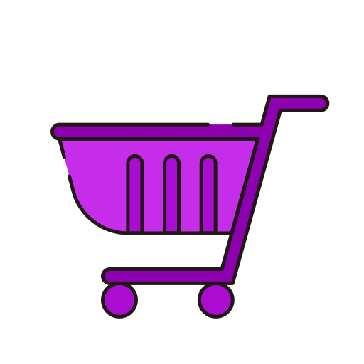 carrito de compras Generic Outline Color icono