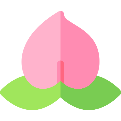 Peach Basic Rounded Flat icon