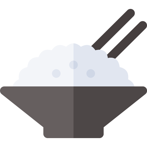 Rice bowl Basic Rounded Flat icon