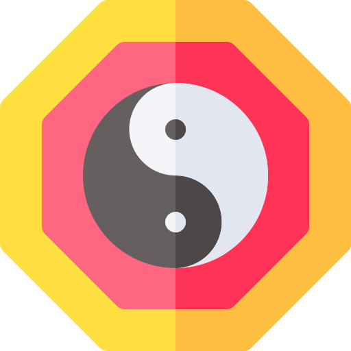 Yin yang Basic Rounded Flat icon